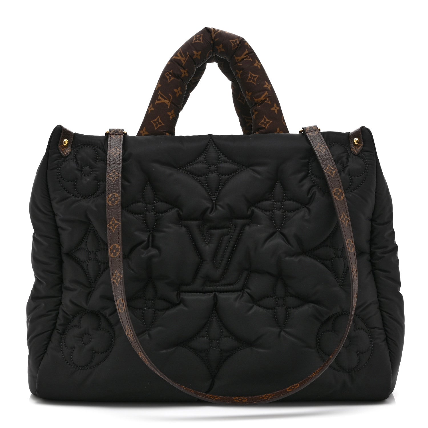 Econyl Monogram Pillow Giant Onthego MM Black