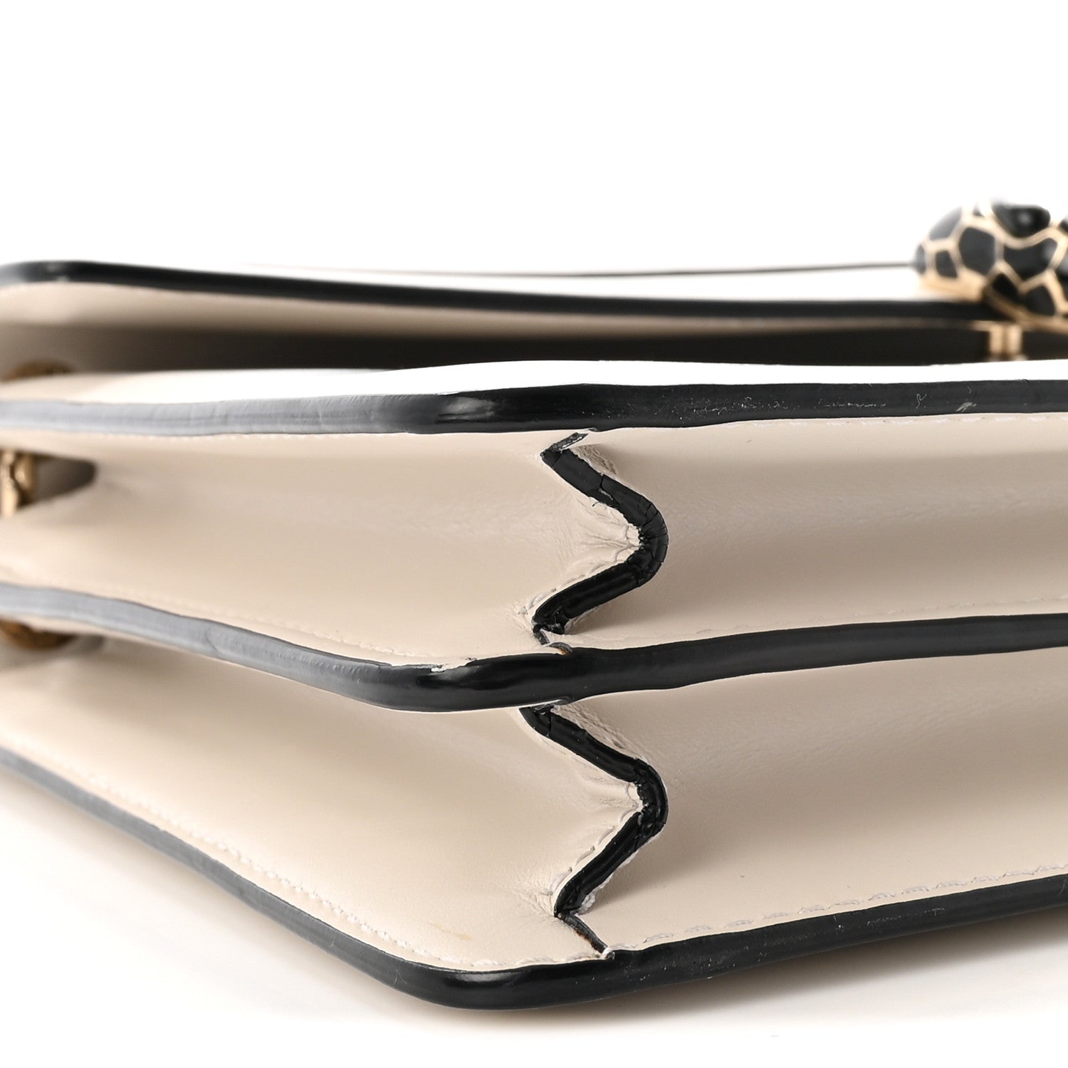 Calfskin Serpenti Forever Floral Crossbody Bag White Agate Multicolor