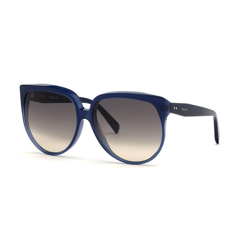 Celine Sunglasses Cat Eye Full Rim, Red Frame and Gradient Green Lens CL4048IN66P