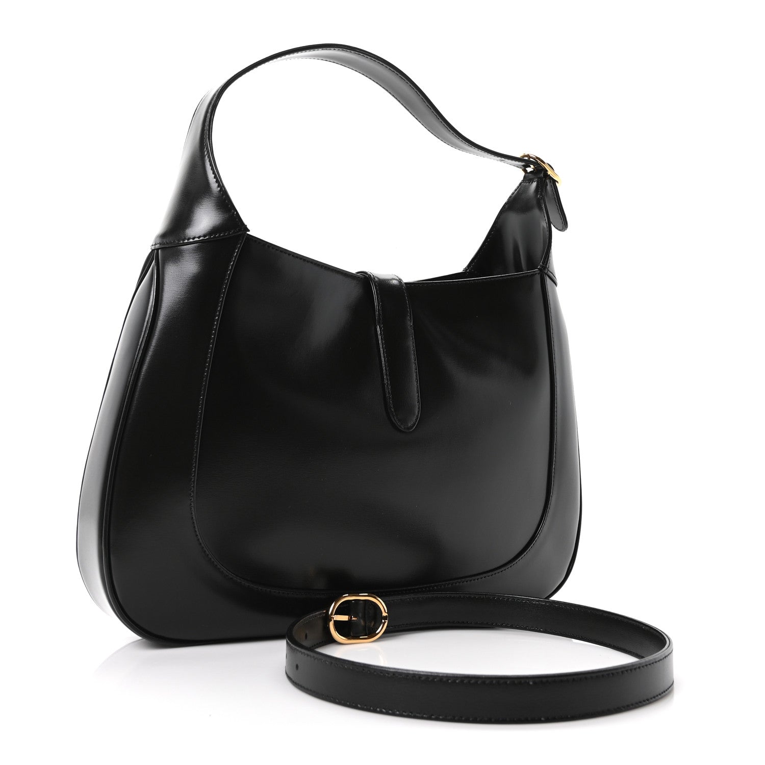 Boarded Dyana Lux Calfskin Medium Jackie 1961 Hobo Black