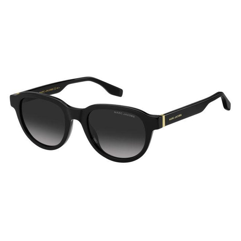Marc Jacobs Sunglasses Oval Full Rim, Black Frame and Grey Gradient Lens MARC684/S08079O
