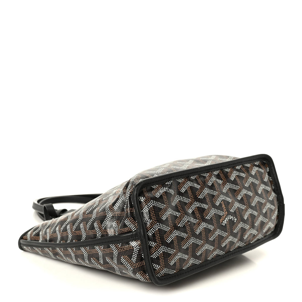 Goyardine Reversible Mini Anjou Black