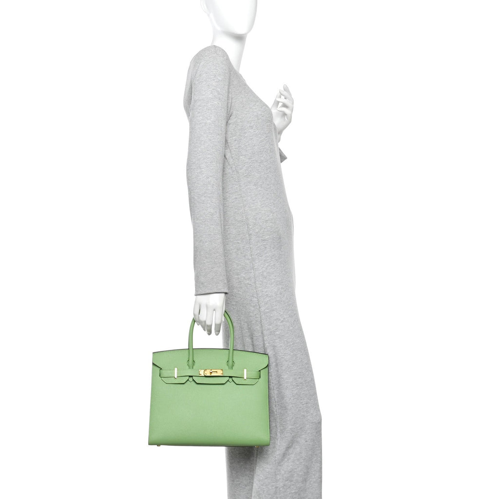 Epsom Sellier Birkin 30 Vert Criquet