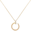 Cartier 18K Pink Gold Diamonds Juste Un Clou Necklace