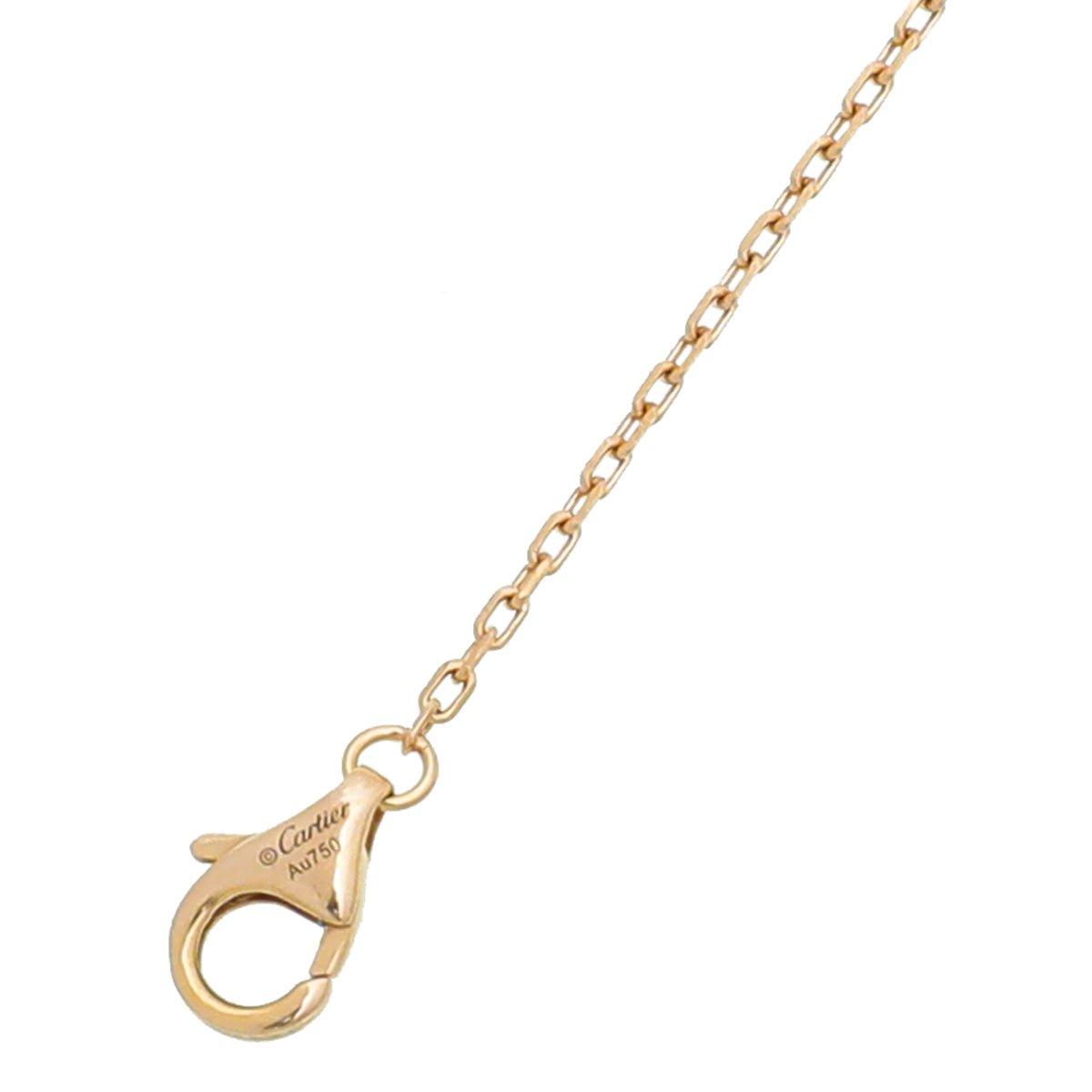 Cartier 18K Pink Gold Diamonds Juste Un Clou Necklace
