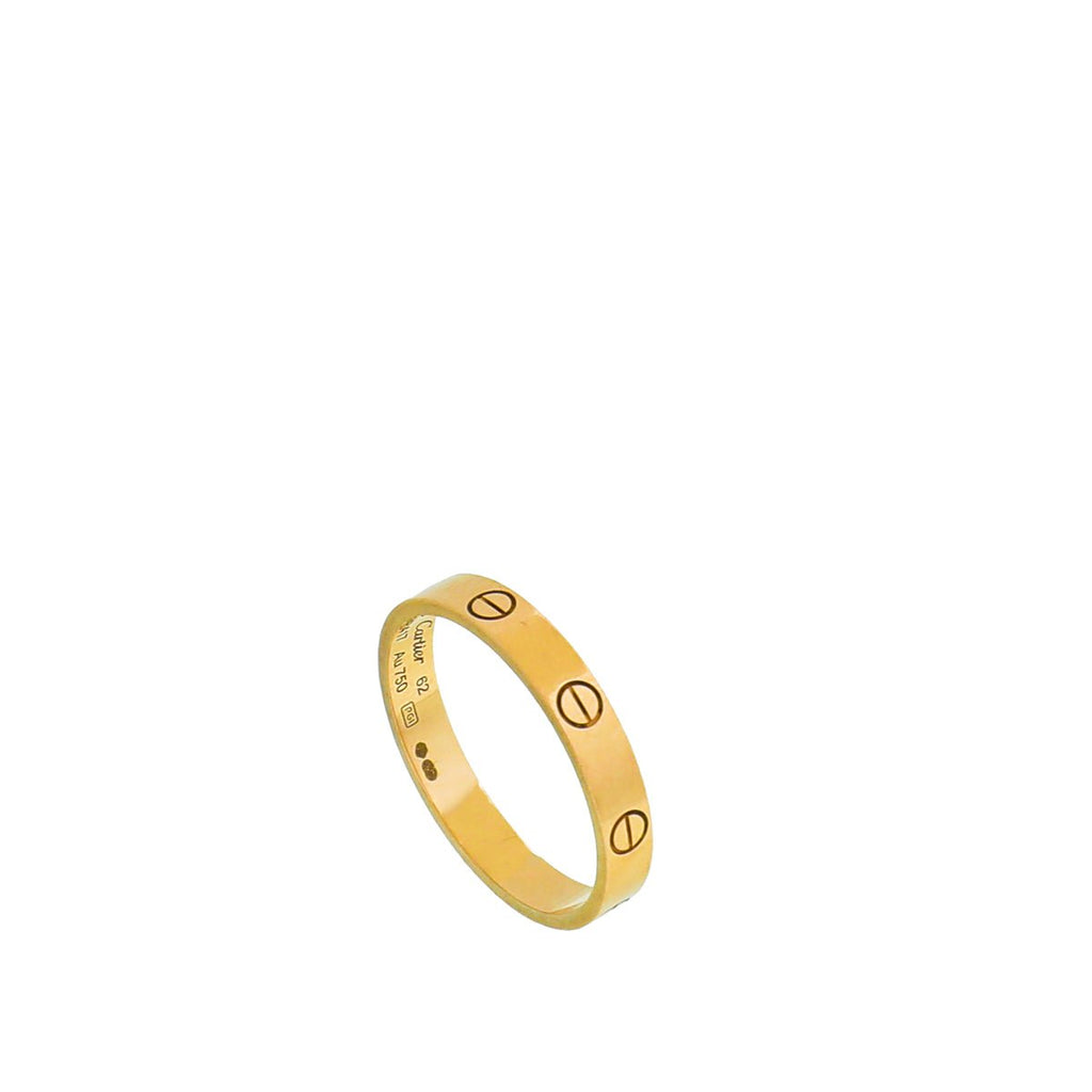 Cartier 18K Pink Gold Love Wedding Band Ring 62