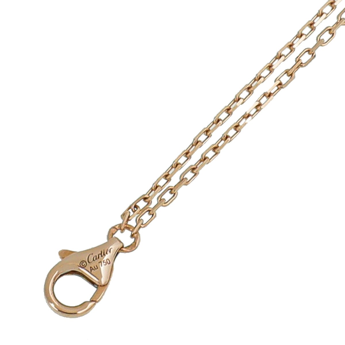 Cartier 18K Rose Gold 2 Diamond Love Bracelet