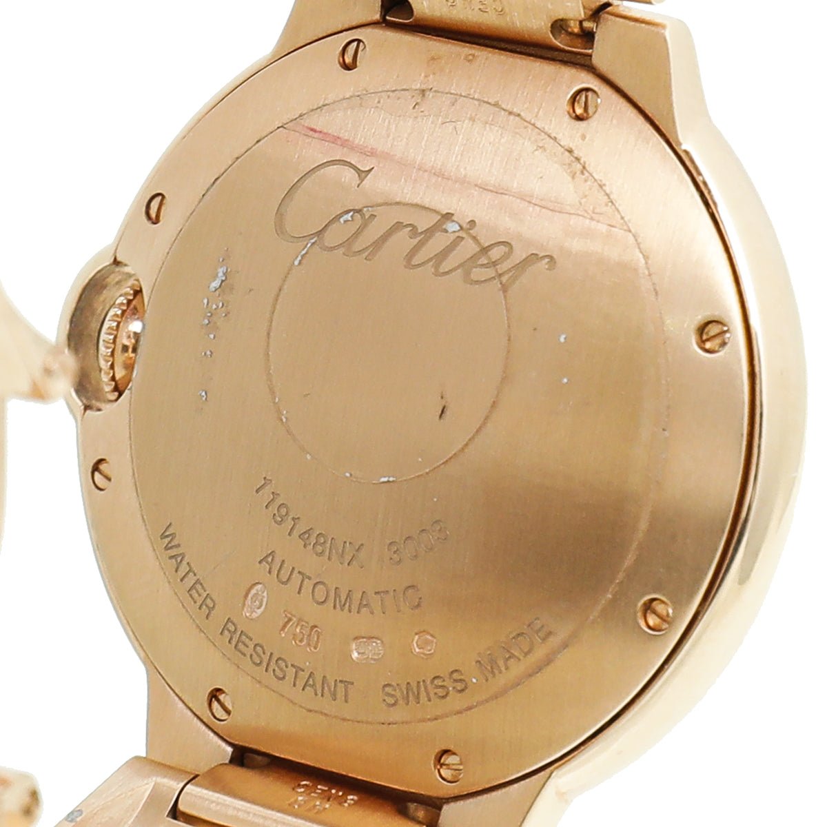 Cartier 18K Rose Gold Automatic 36mm Ballon Bleu De Cartier Watch