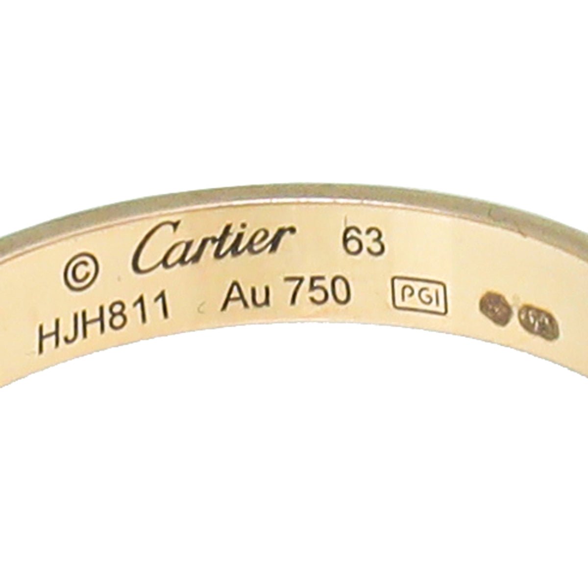 Cartier 18K Rose Gold Love Small Model Wedding Band Ring 63