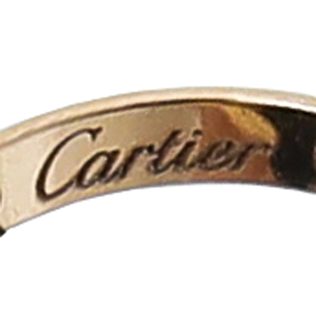 Cartier 18K Trinity Gold Black Cord Bracelet
