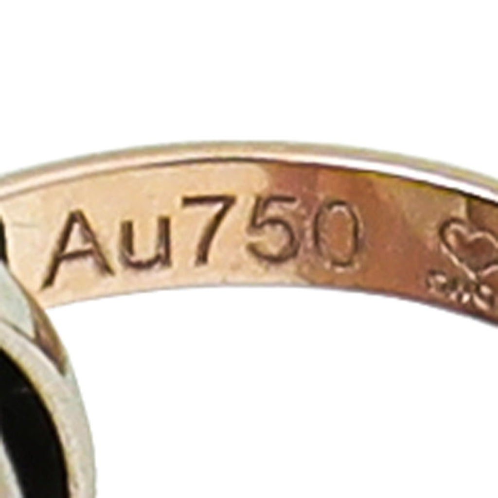 Cartier 18K Trinity Gold Black Cord Bracelet
