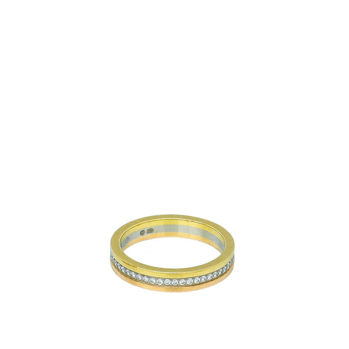 Cartier 18K Trinity Gold Diamond Vendôme Louis Cartier Wedding Band 51