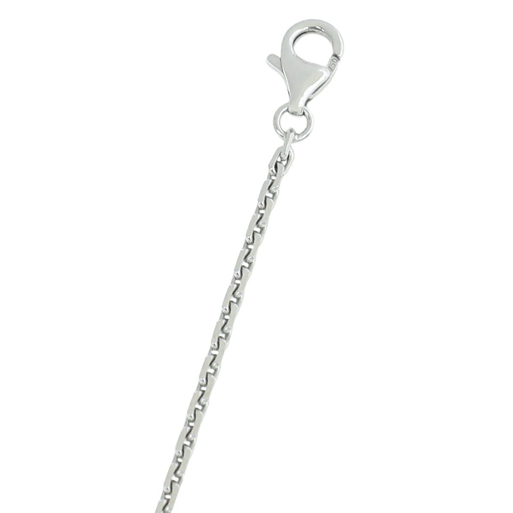 Cartier 18K White Gold 3 diamond Love Necklace