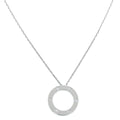 Cartier 18K White Gold 3 diamond Love Necklace