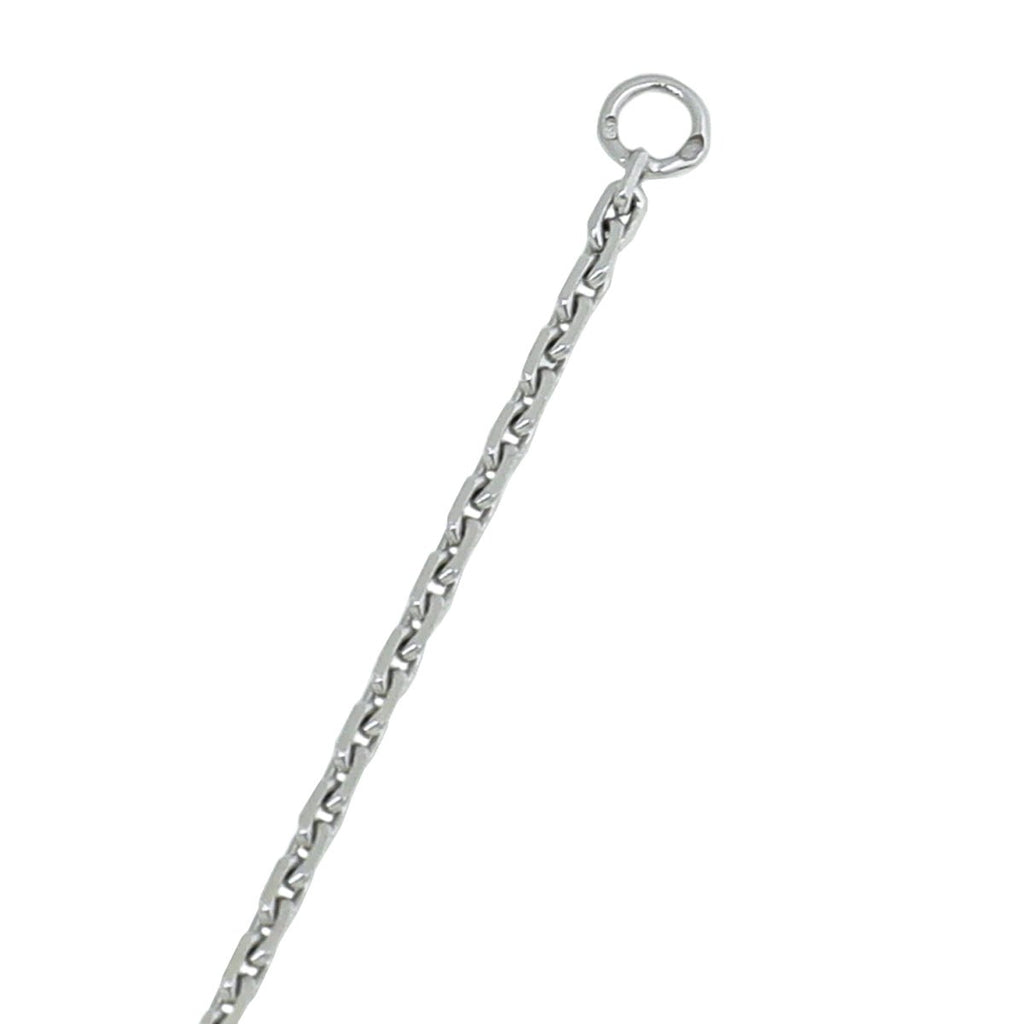 Cartier 18K White Gold 3 diamond Love Necklace
