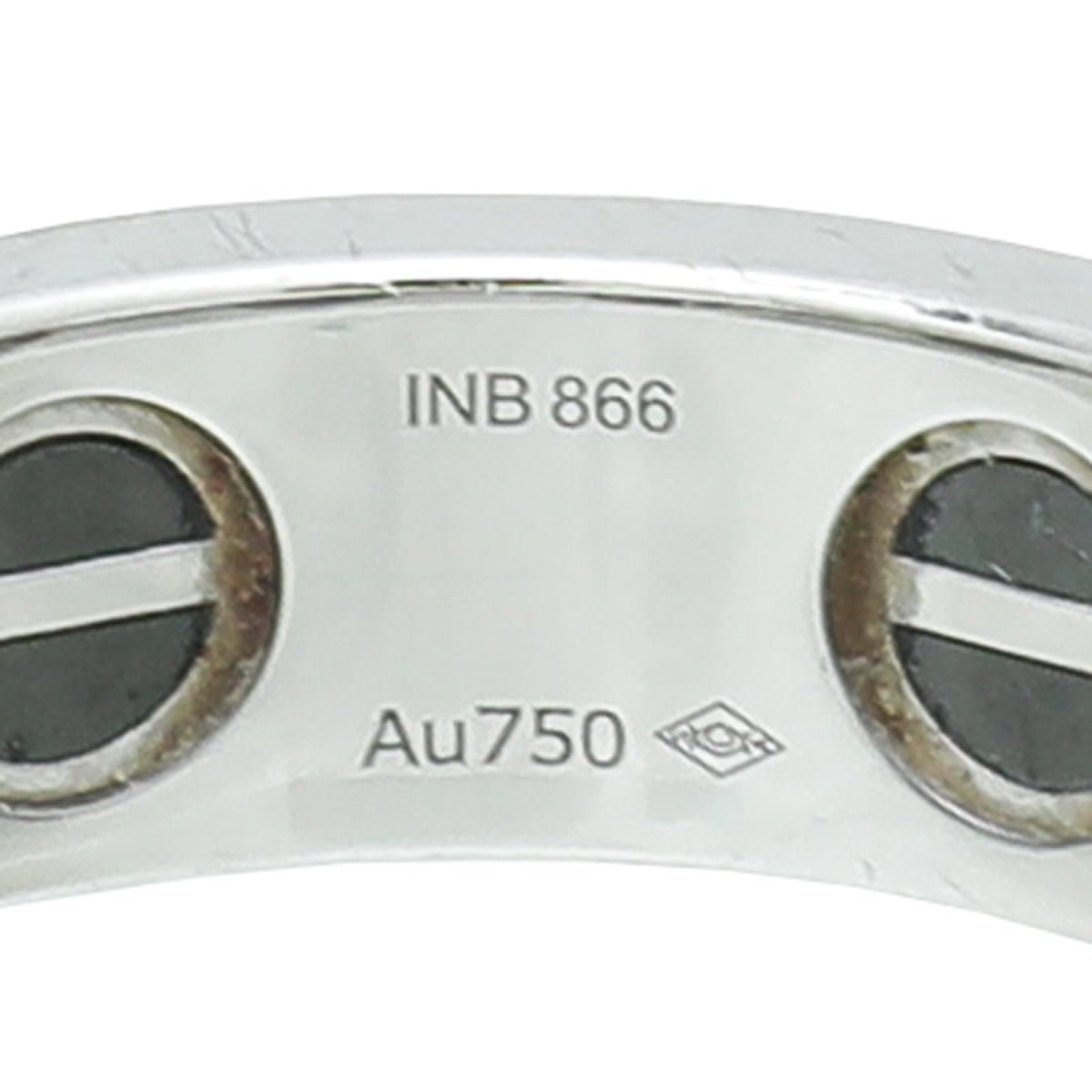 Cartier 18K White Gold Diamond Paved & Ceramic Love Ring 58