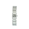 Cartier 18K White Gold Diamond Tankissime 25mm Watch