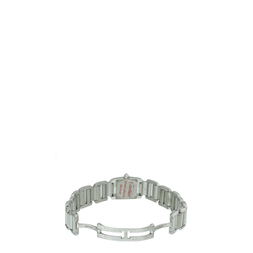 Cartier 18K White Gold Diamond Tankissime 25mm Watch