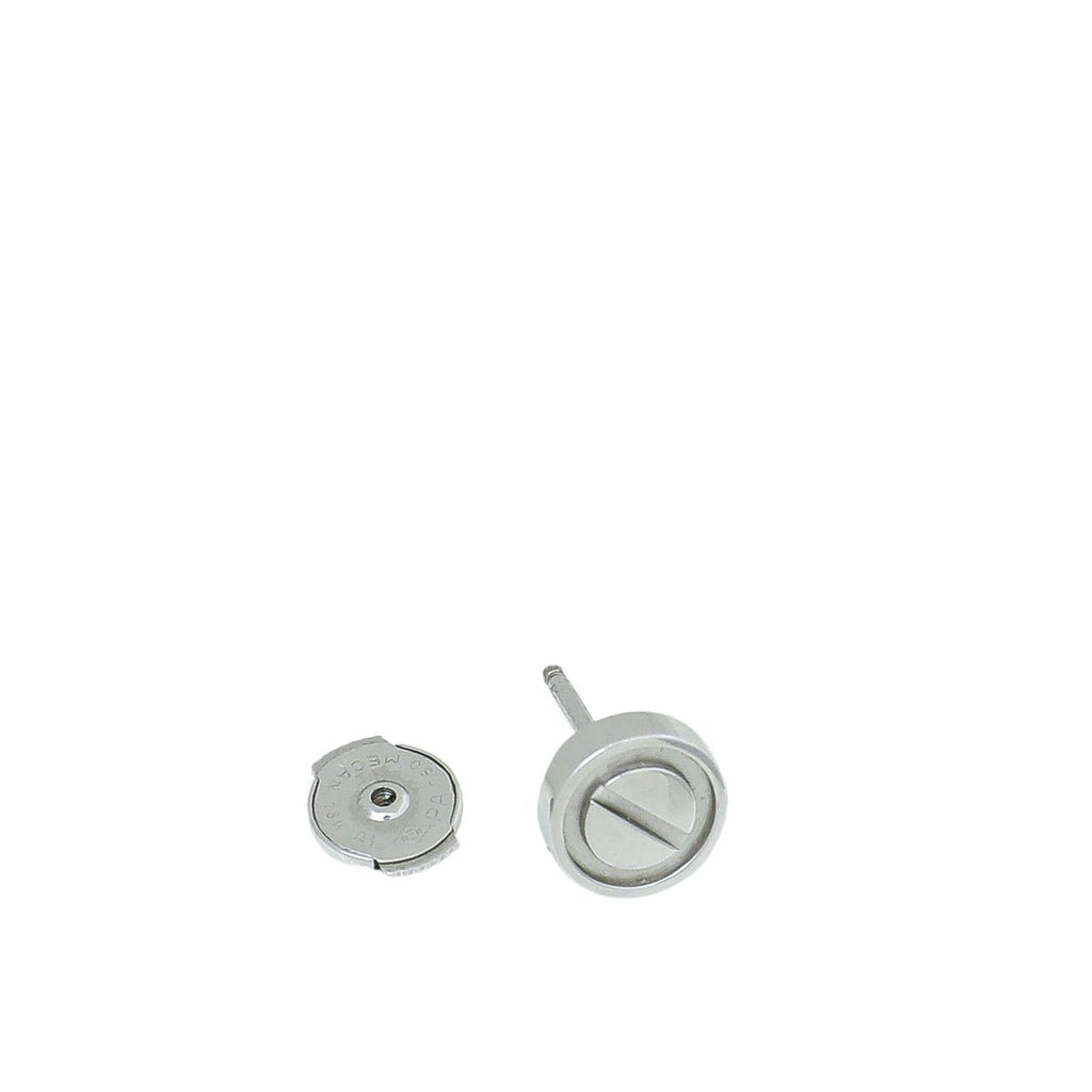 Cartier 18K White Gold Love Earrings