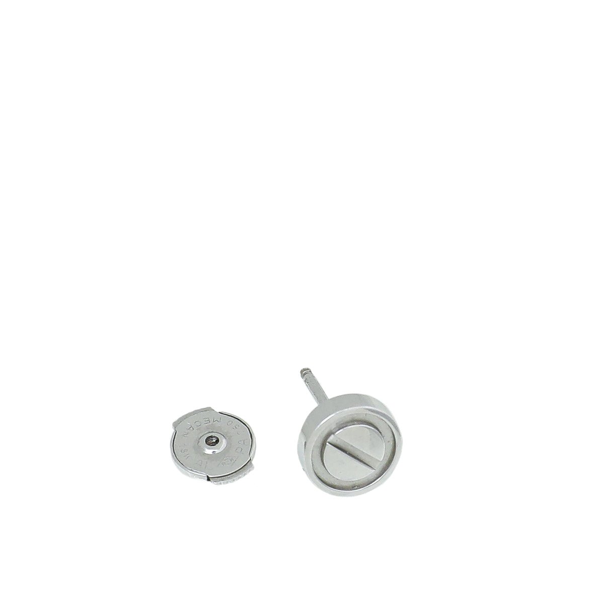 Cartier 18K White Gold Love Earrings