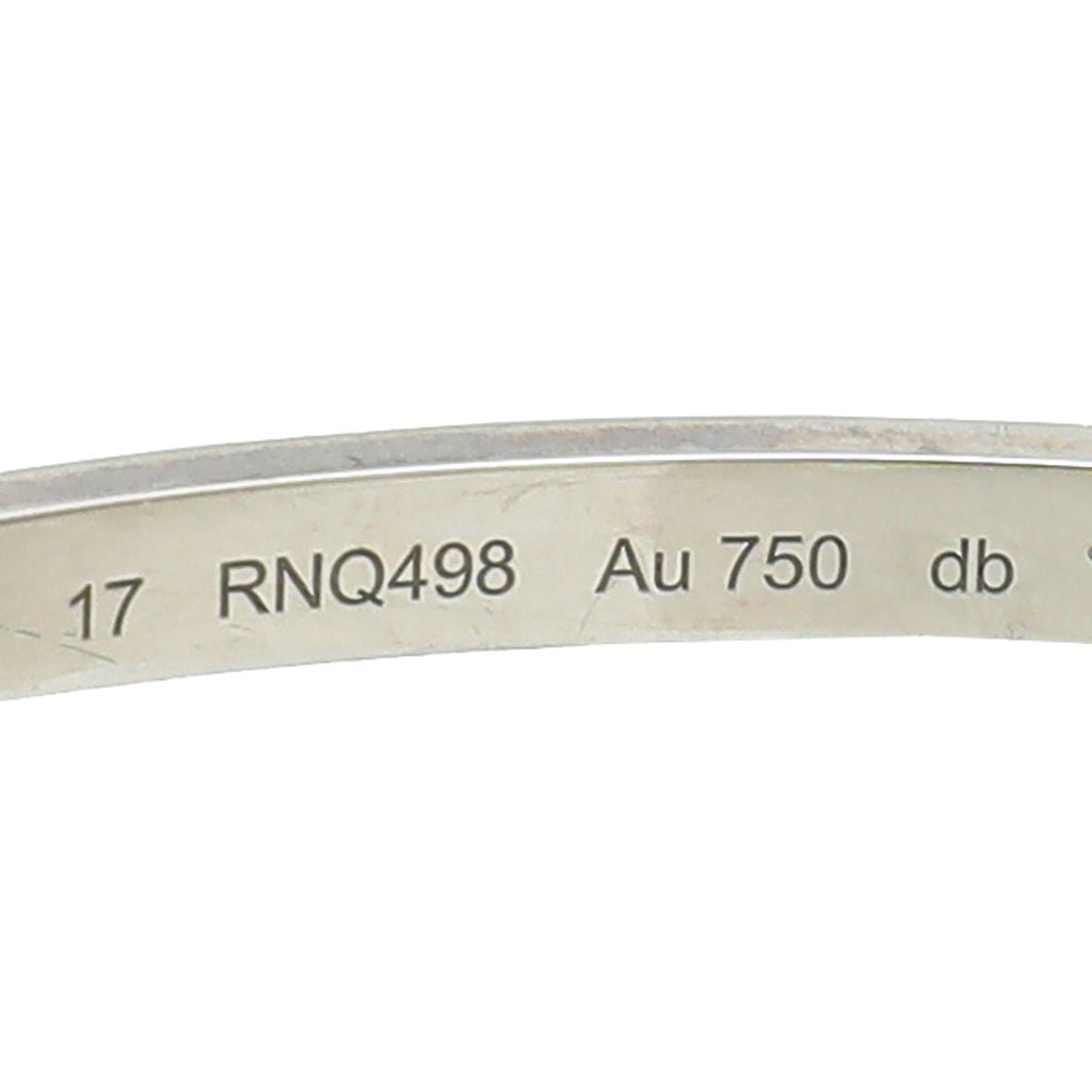 Cartier 18K White Gold Love Small Bracelet 17