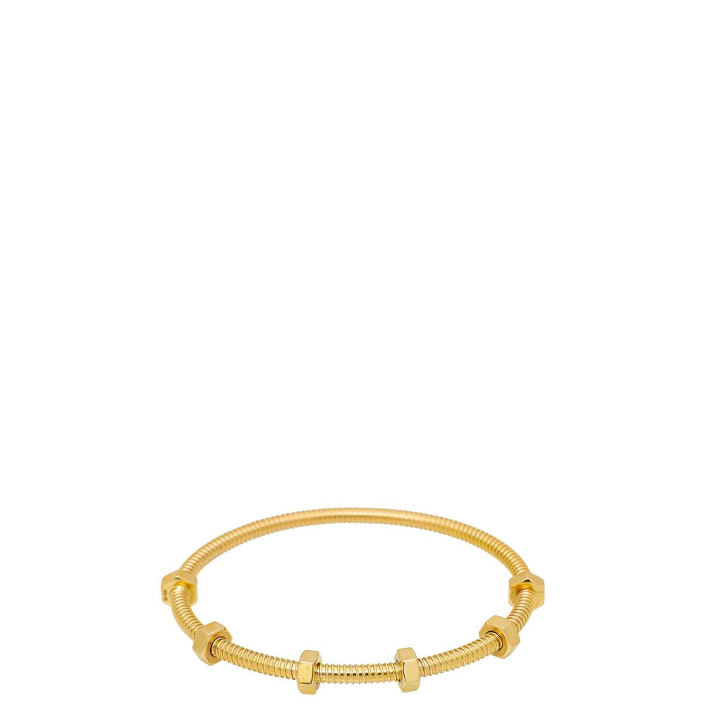 Cartier 18K Yelllow Gold Ecrou De Cartier Bracelet 17