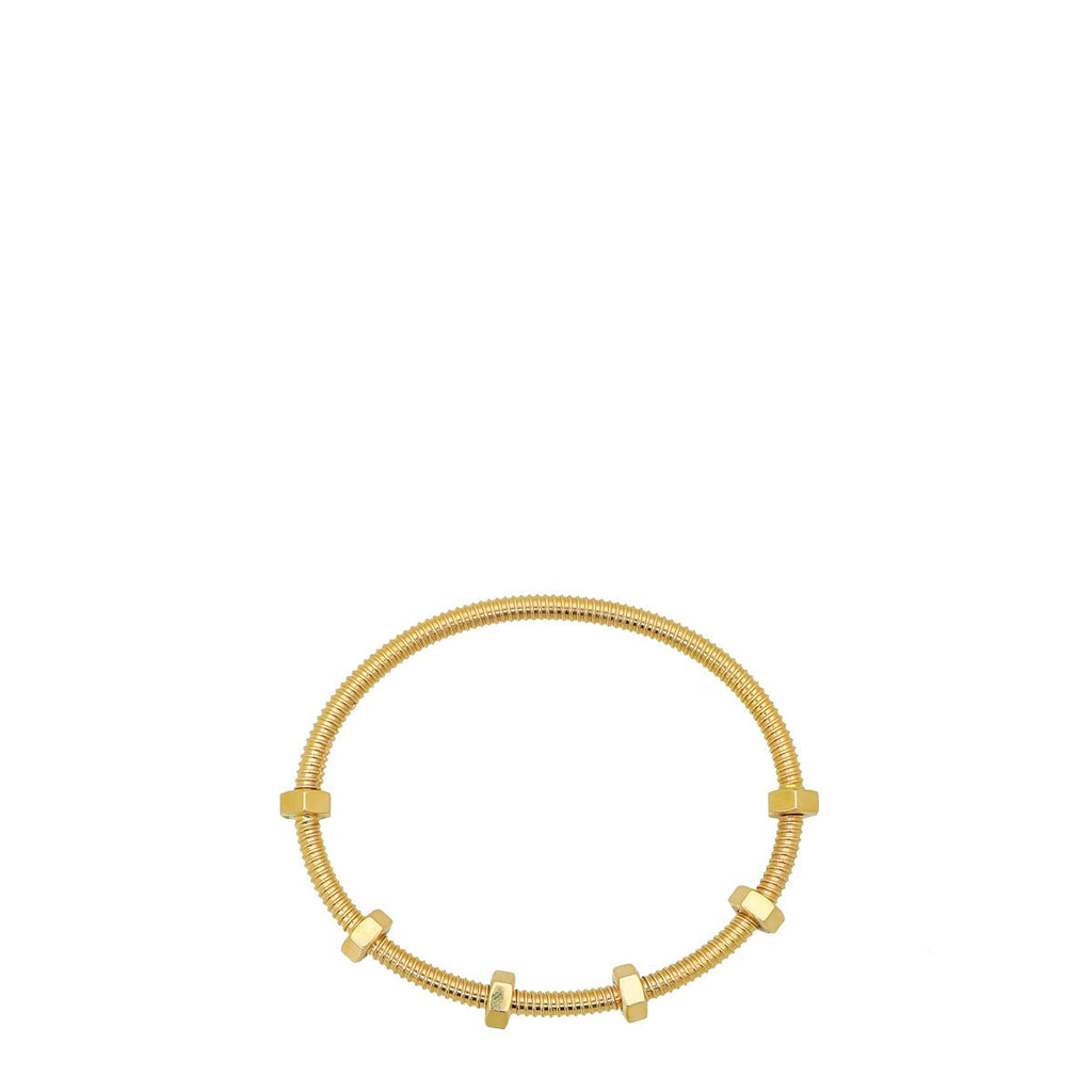 Cartier 18K Yelllow Gold Ecrou De Cartier Bracelet 17