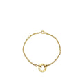 Cartier 18K Yellow Gold 2 Diamonds Love Double Chain Bracelet