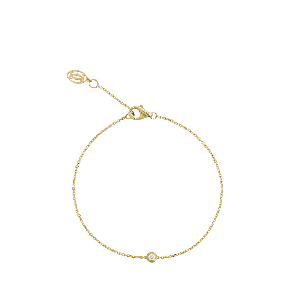 Cartier 18K Yellow Gold Diamond D'Amour XS Bracelet