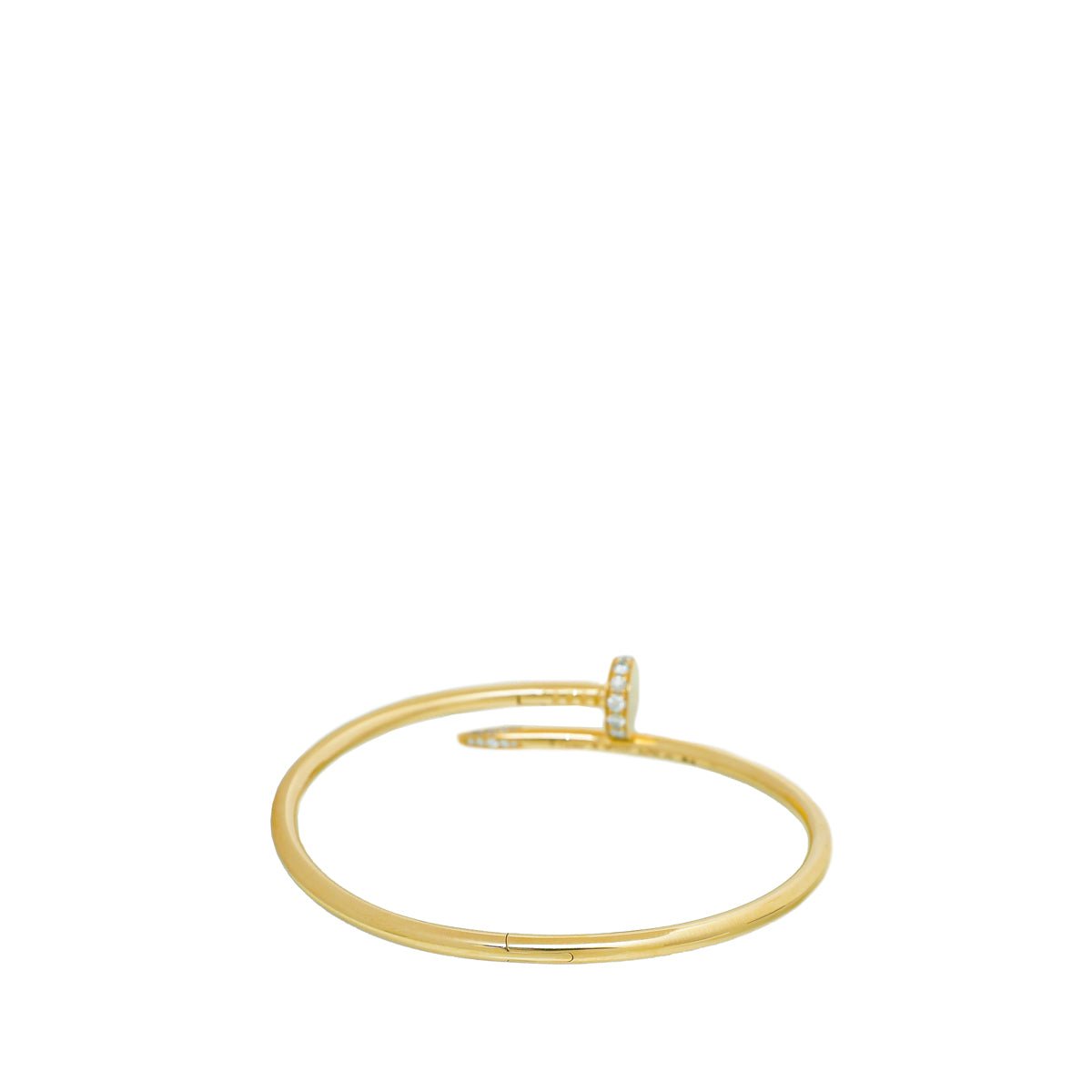 Cartier 18K Yellow Gold Diamond Juste Un Clou Classic Bracelet 18