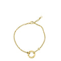Cartier 18K Yellow Gold Diamond Love Double Chain Bracelet