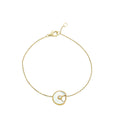 Cartier 18K Yellow Gold Diamond Mop Amulette Bracelet