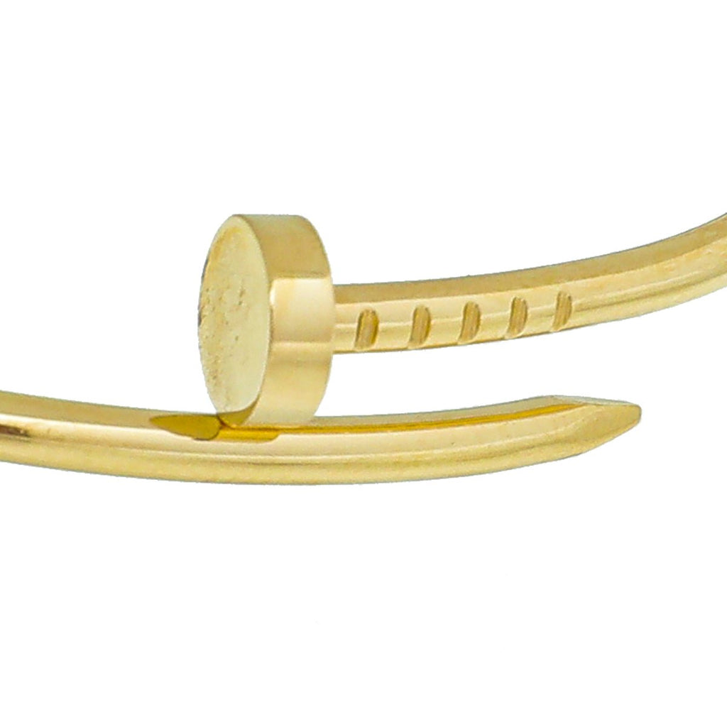 Cartier 18K Yellow Gold Juste UN Clou Small Model Bracelet 15