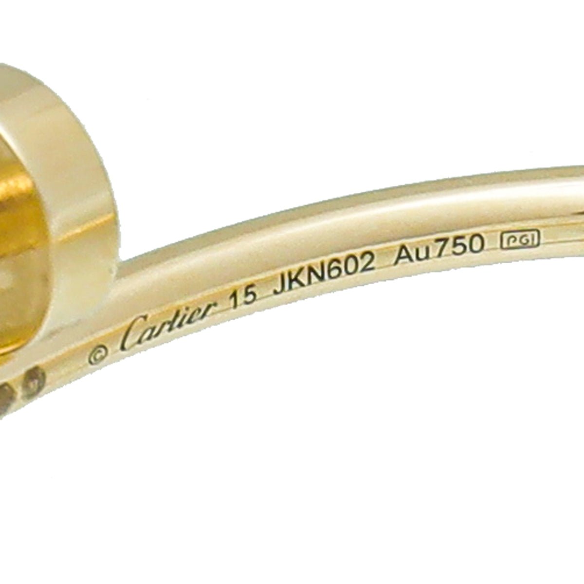 Cartier 18K Yellow Gold Juste UN Clou Small Model Bracelet 15