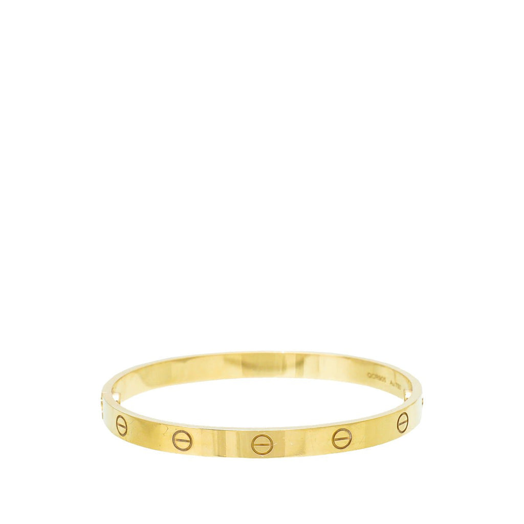 Cartier 18K Yellow Gold Love Classic Bracelet 19