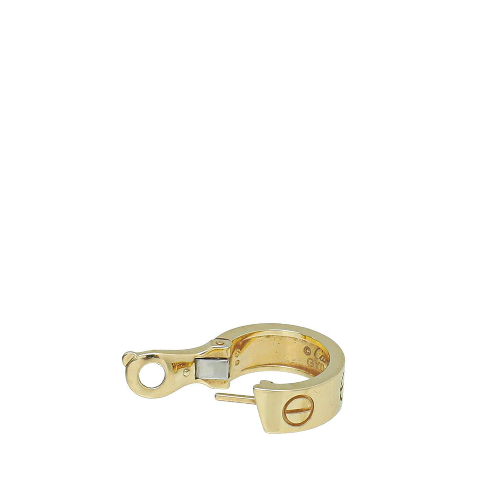 Cartier 18K Yellow Gold Love Earrings