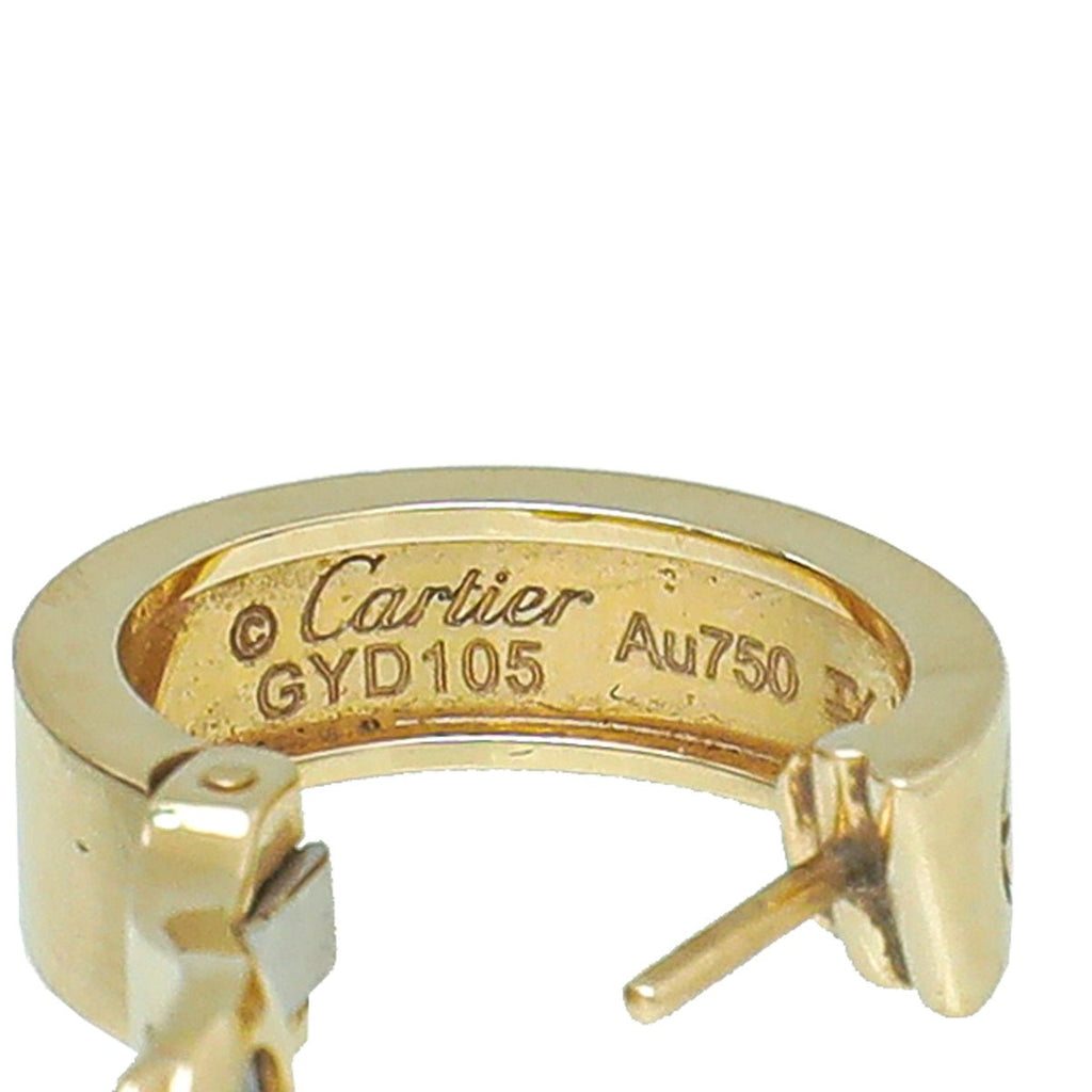 Cartier 18K Yellow Gold Love Earrings