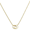 Cartier 18K Yellow Gold Love Hoops Pendant Necklace