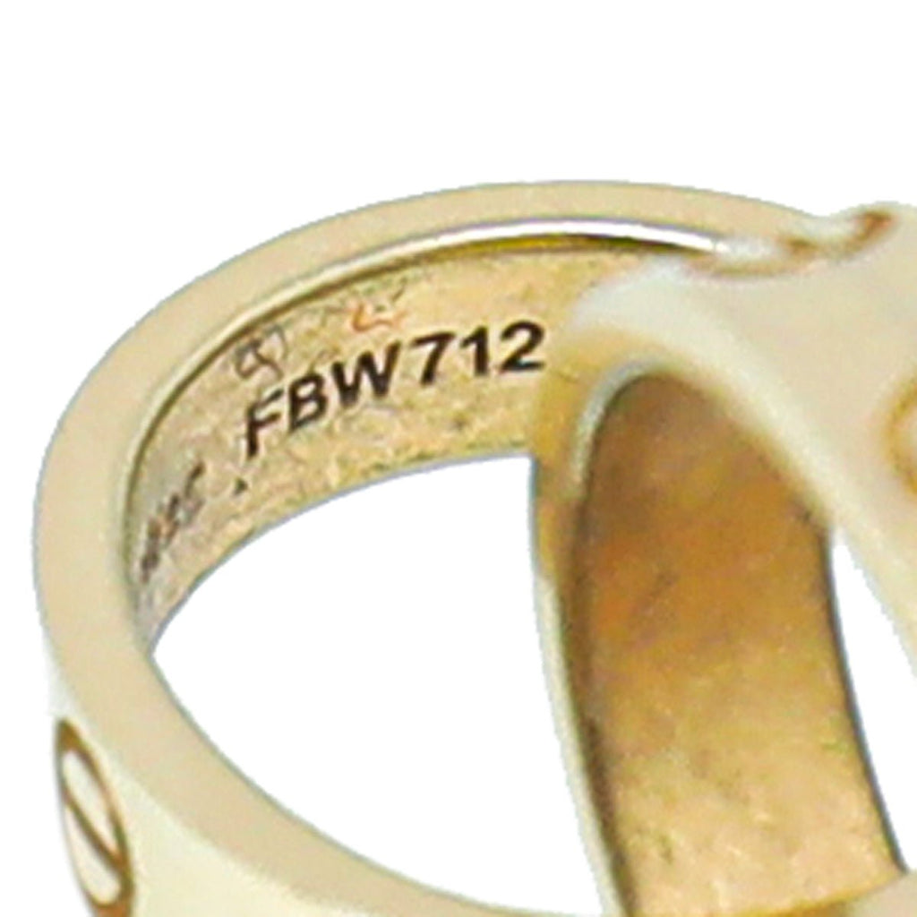 Cartier 18K Yellow Gold Love Hoops Pendant Necklace