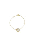 Cartier 18K Yellow Gold MOP Diamond Amulette De Cartier XS Model Bracelet