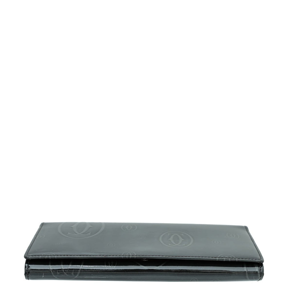Cartier Black Happy Birthday Flap Chain Wallet