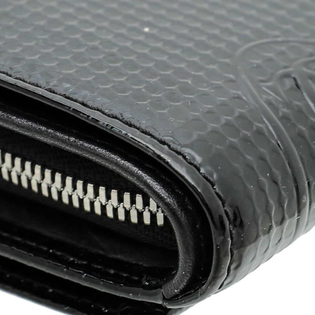 Cartier Black Happy Birthday Flap Wallet