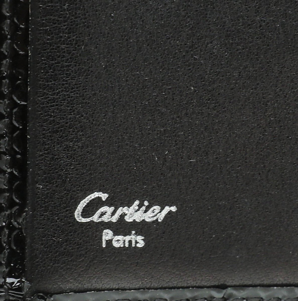 Cartier Black Happy Birthday Flap Wallet