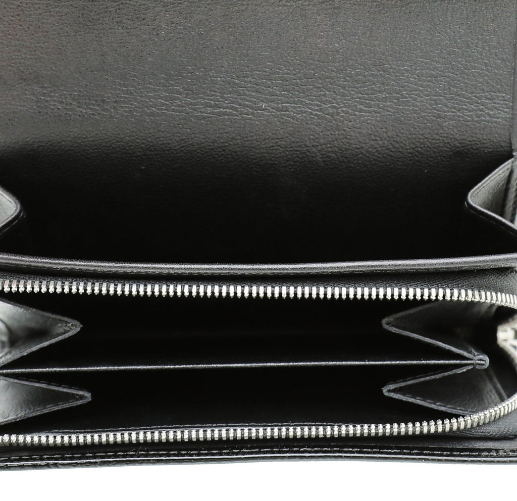 Cartier Black Happy Birthday Flap Wallet