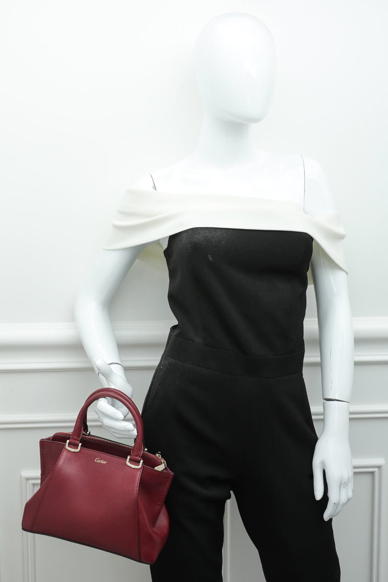 Cartier Burgundy C De Cartier Mini Bag