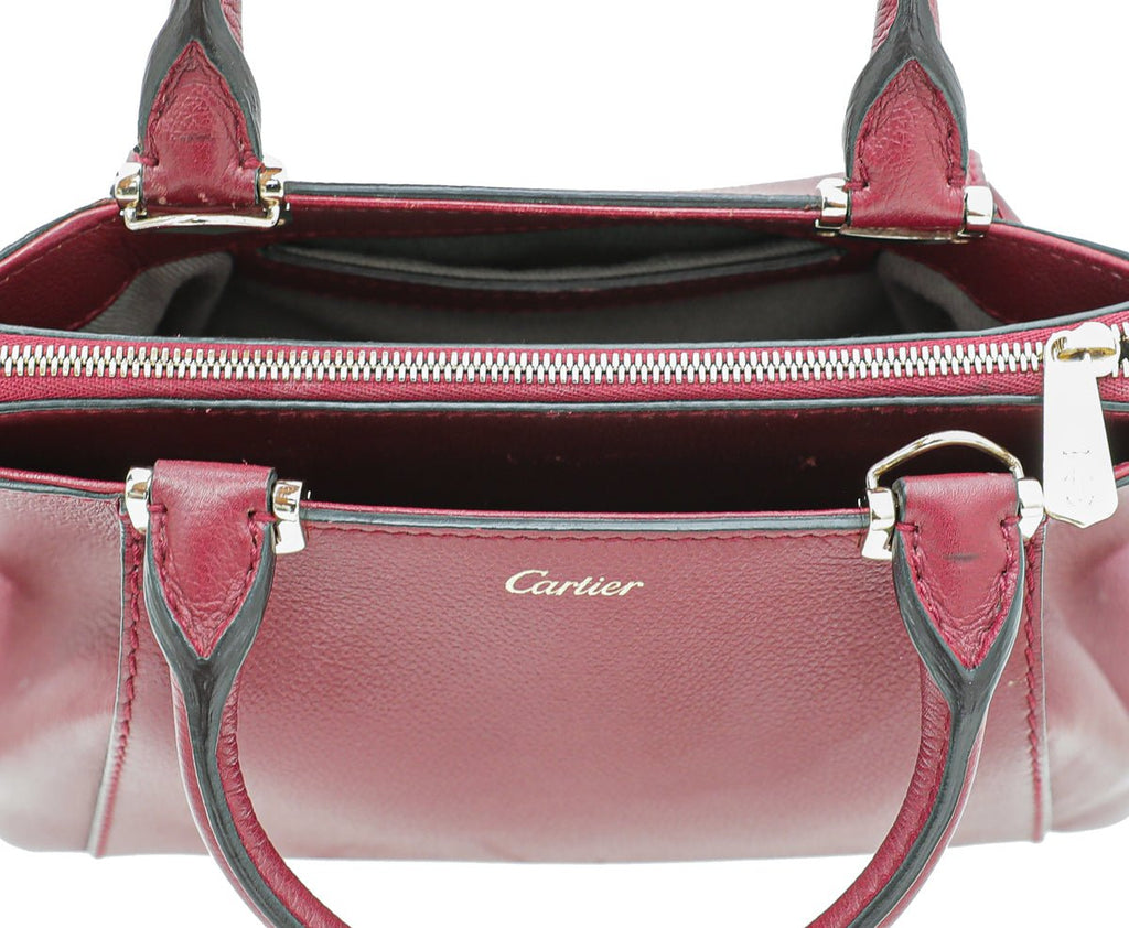 Cartier Burgundy C De Cartier Mini Bag