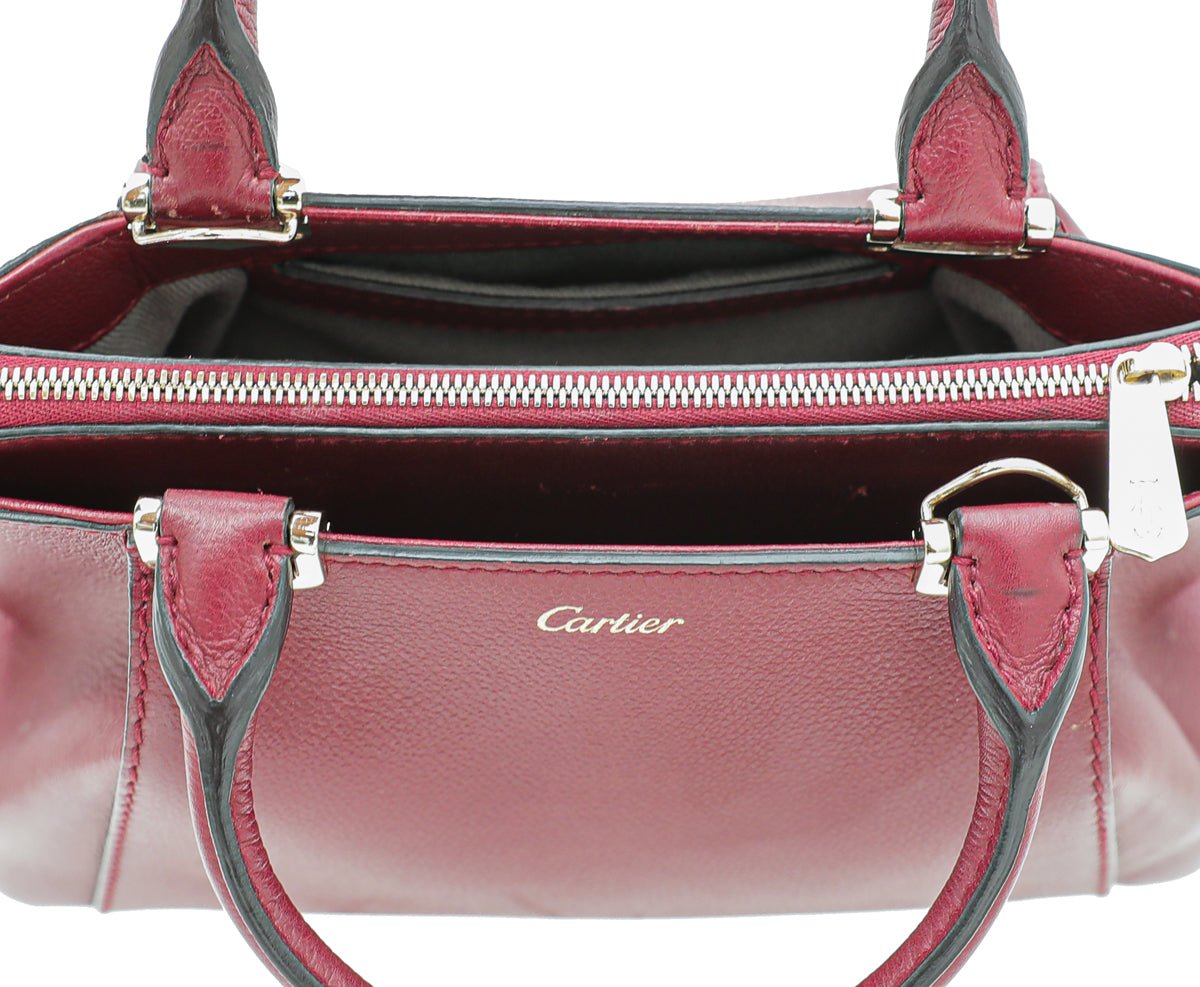 Cartier Burgundy C De Cartier Mini Bag