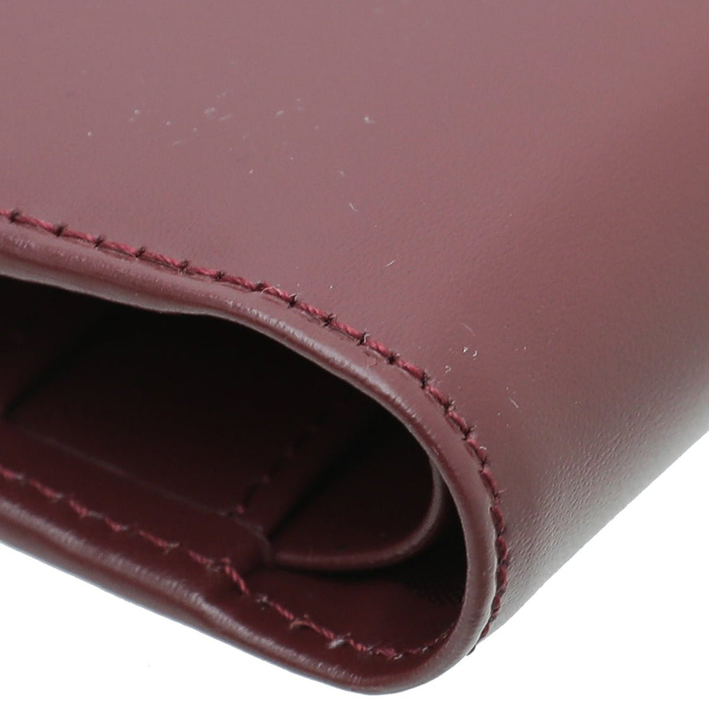 Cartier Burgundy Vintage Must De Cartier Wallet
