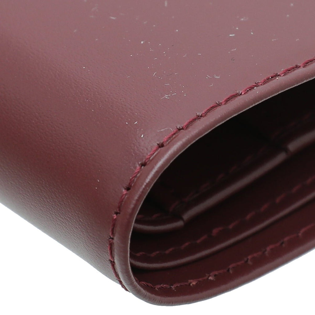 Cartier Burgundy Vintage Must De Cartier Wallet