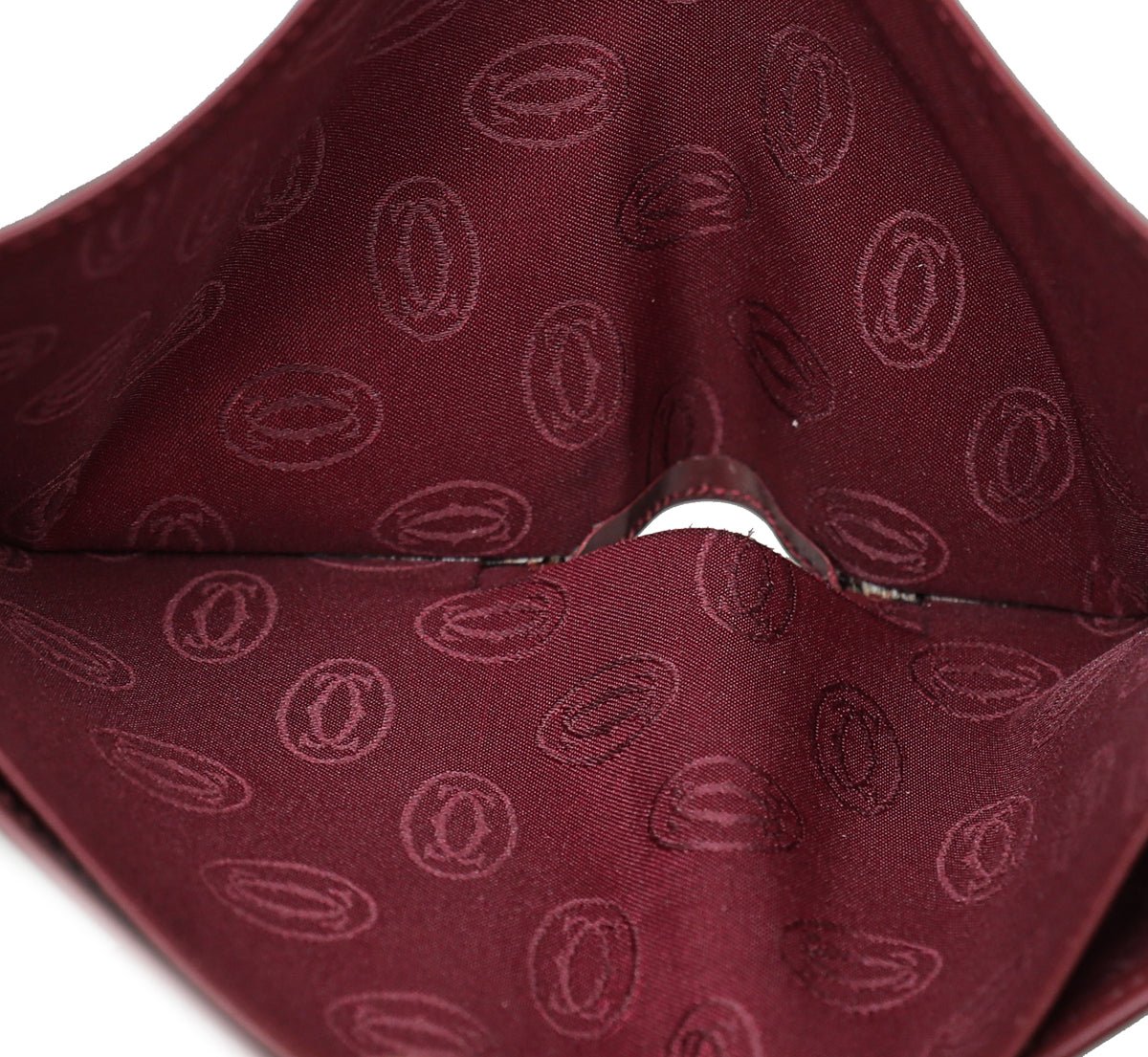 Cartier Burgundy Vintage Must De Cartier Wallet